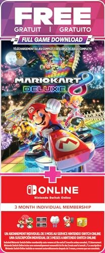 Mario Kart Deluxe free download offer with Nintendo Switch Online membership