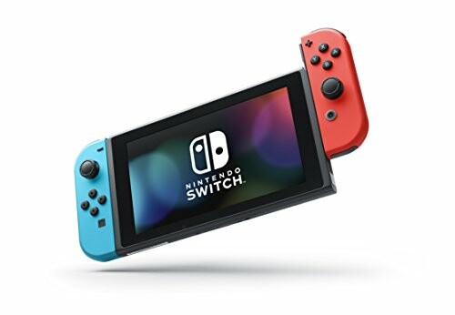 Nintendo Switch console with red and blue Joy-Con controllers