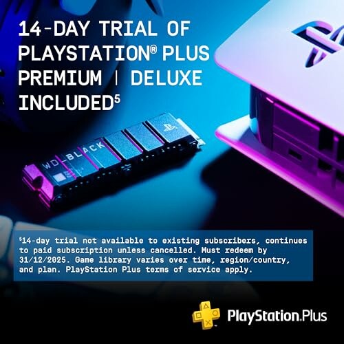 14-day trial offer for PlayStation Plus Premium and Deluxe.