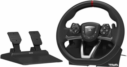 Racing wheel and pedals for gaming console