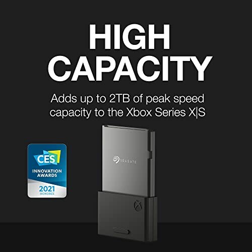 Seagate storage expansion card for Xbox Series X|S with high capacity up to 2TB.